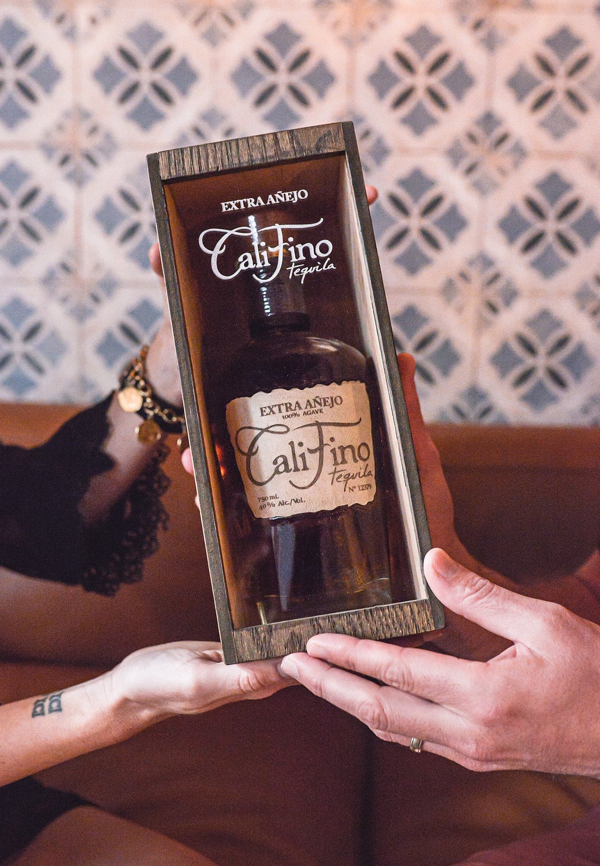 CaliFino Extra Añejo, hand-numbered in its wood display box